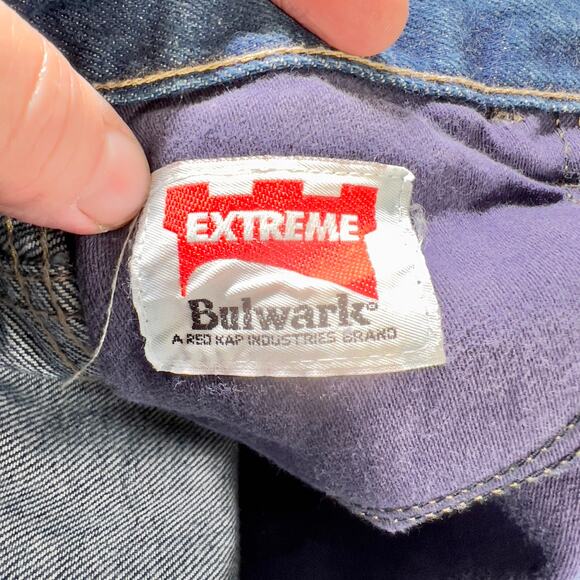 Bulwark FR Flame Resistant Jeans Woman's 16 (30W 28L) Dark Wash Workwear - Picture 2 of 11